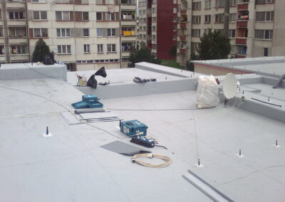 Vodotěsné izolace střechy - Mateřská škola Veselí nad Lužnicí
