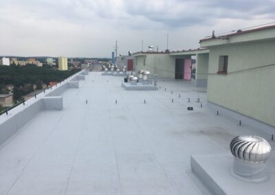 Vodotěsná izolace střechy - PD Jílovská Praha